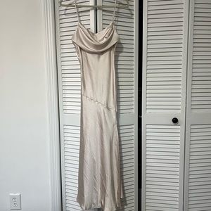 Wanted On The Dance Floor Midi Dress Champagne